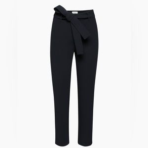 Aritzia Wilfred Black Tie Front Pant - Size 10
